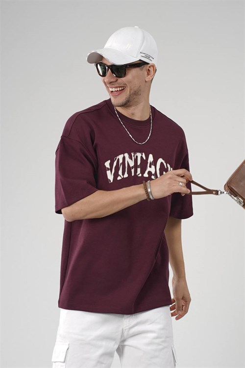 Wholesale Mens Bordeaux T-Shirt