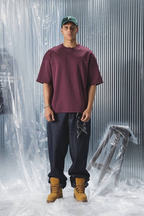 Wholesale Mens Bordeaux T-Shirt 