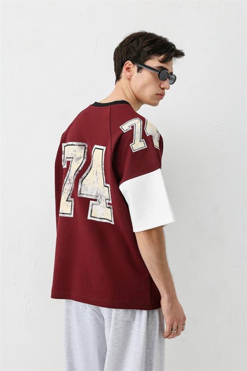 Wholesale Mens Bordeaux T-Shirt