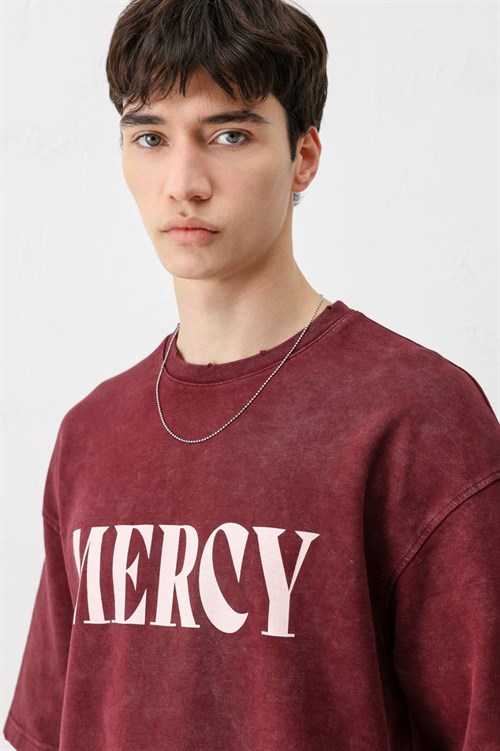 Wholesale Mens Bordeaux T-Shirt