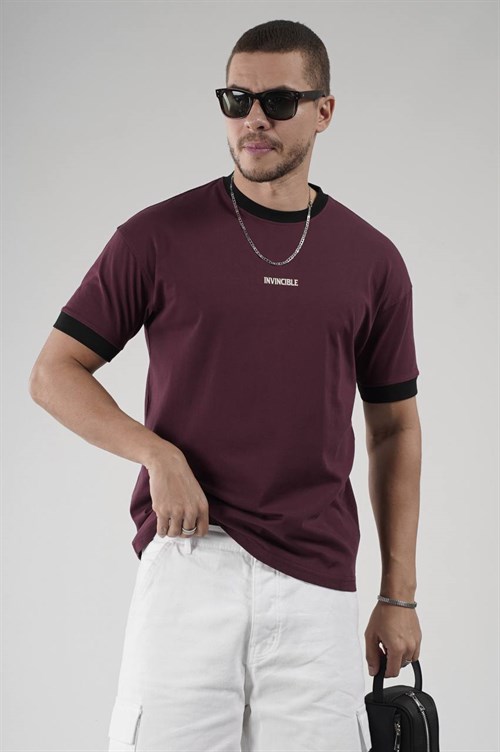 Wholesale Mens Bordeaux T-Shirt