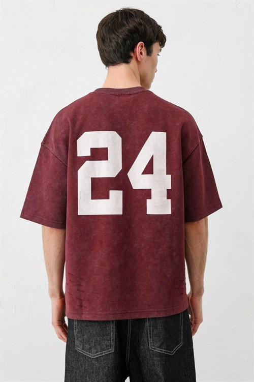 Wholesale Mens Bordeaux T-Shirt
