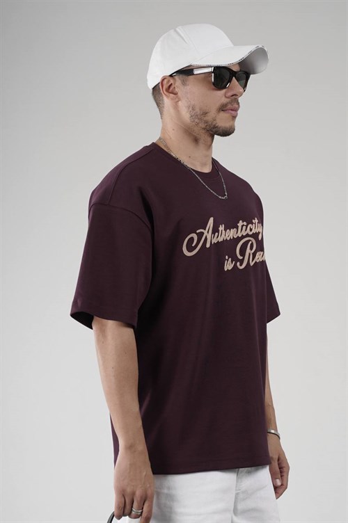 Wholesale Mens Bordeaux T-Shirt