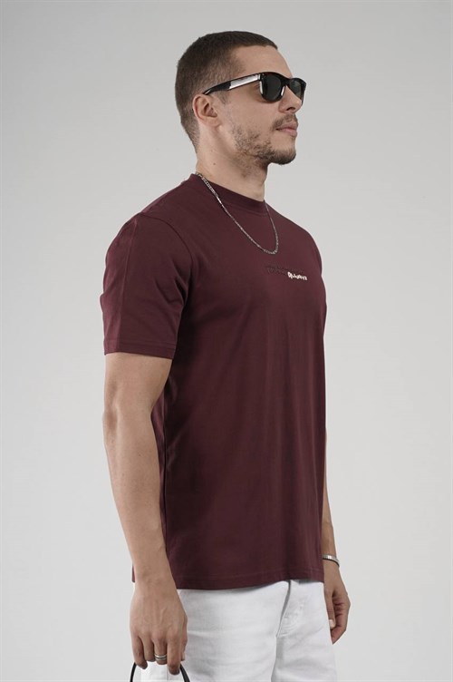 Wholesale Mens Bordeaux T-Shirt