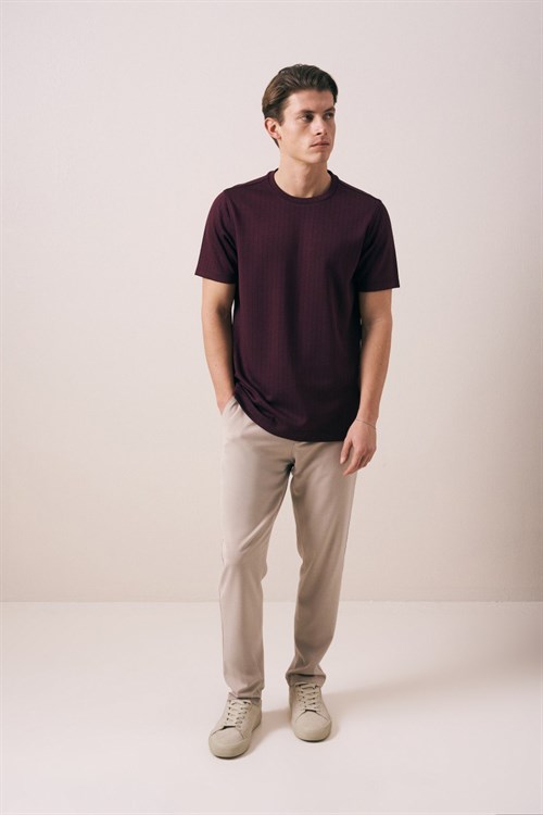 Wholesale Mens Bordeaux T-Shirt
