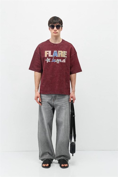 Wholesale Mens Bordeaux T-Shirt