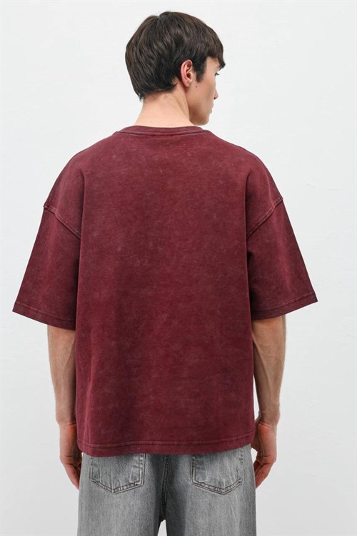 Wholesale Mens Bordeaux T-Shirt