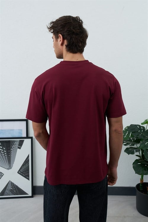 Wholesale Mens Bordeaux T-Shirt