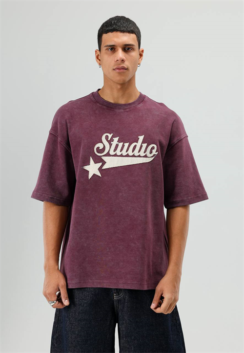 Wholesale Mens Bordeaux T-Shirt