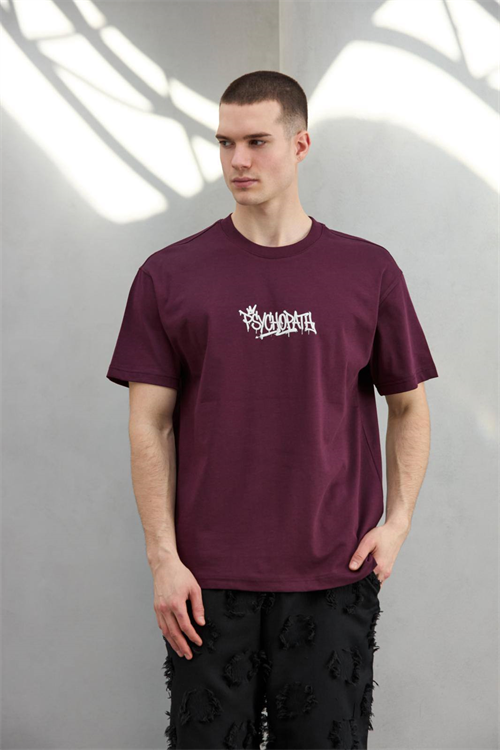 Wholesale Mens Bordeaux T-Shirt