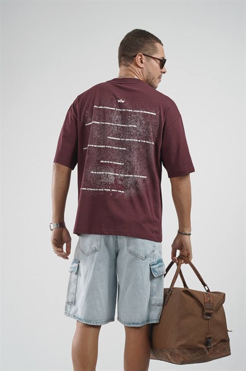 Wholesale Mens Bordeaux T-Shirt