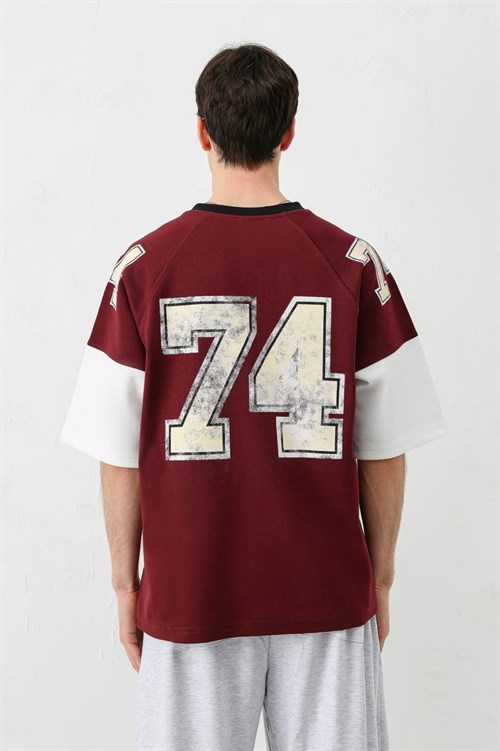 Wholesale Mens Bordeaux T-Shirt