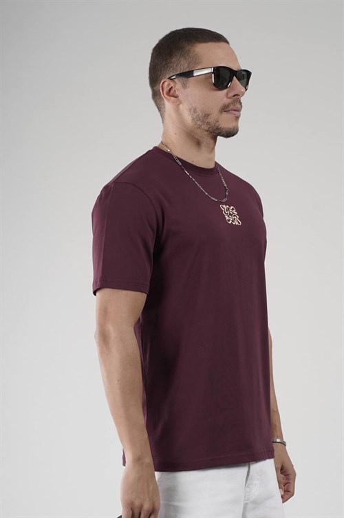 Wholesale Mens Bordeaux T-Shirt