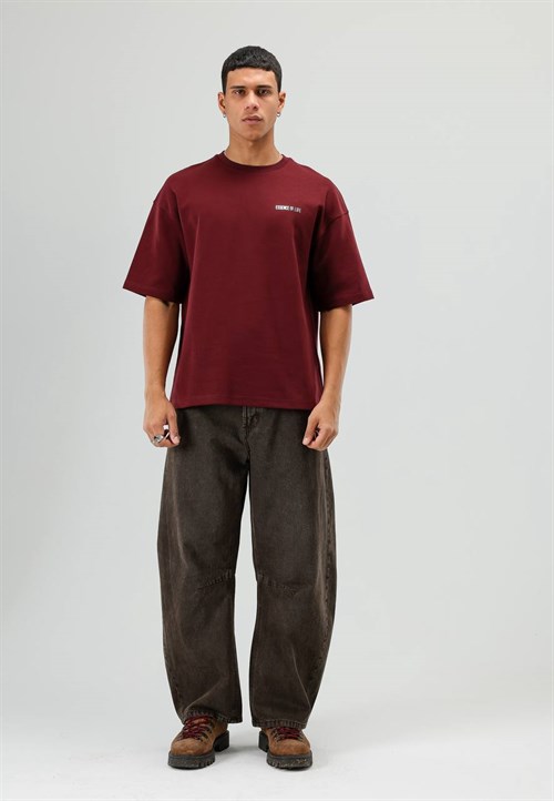 Wholesale Mens Bordeaux T-Shirt