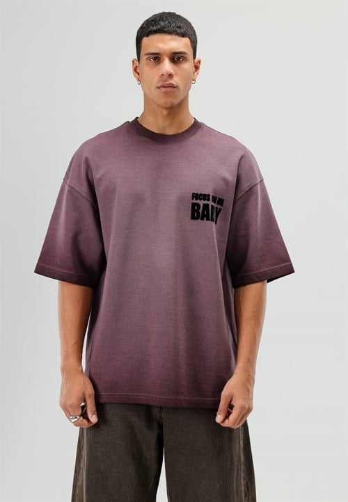 Wholesale Mens Bordeaux T-Shirt