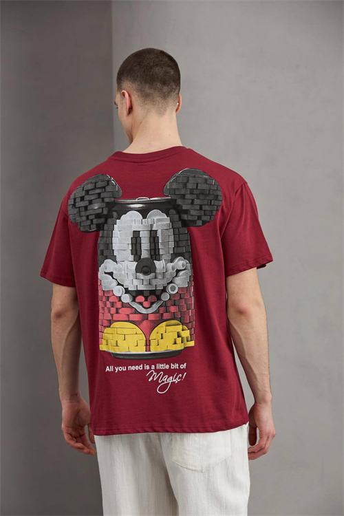 Wholesale Mens Bordeaux  T-Shirt