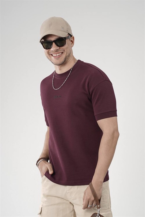 Wholesale Mens Bordeaux T-Shirt