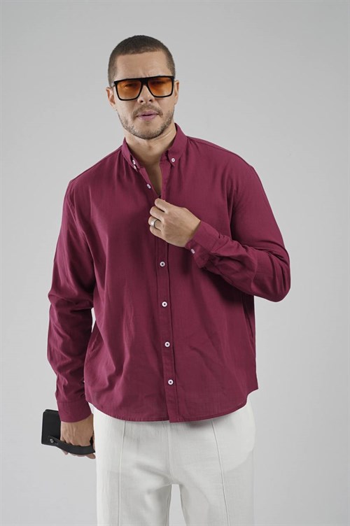 Wholesale Mens Bordeaux T-Shirt