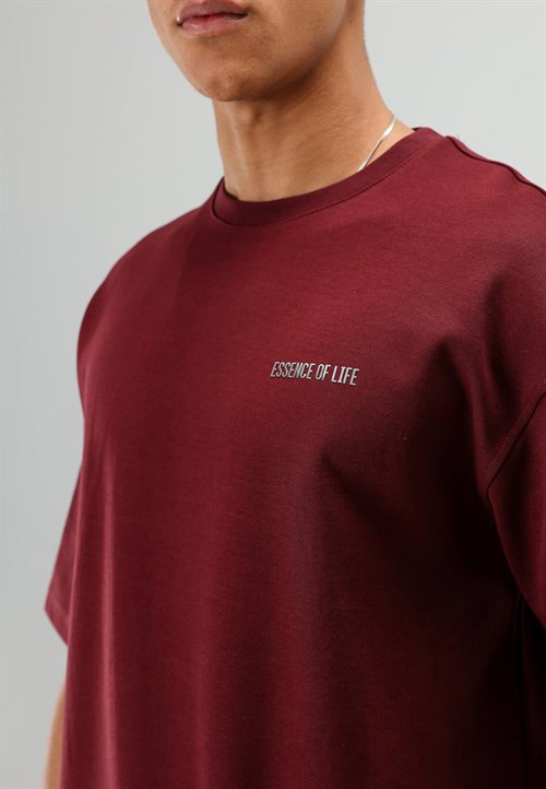 Wholesale Mens Bordeaux T-Shirt