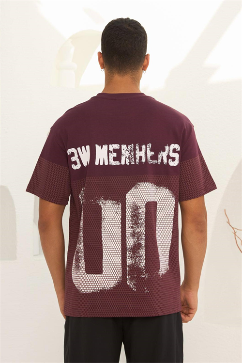 Wholesale Mens Bordeaux T-Shirt