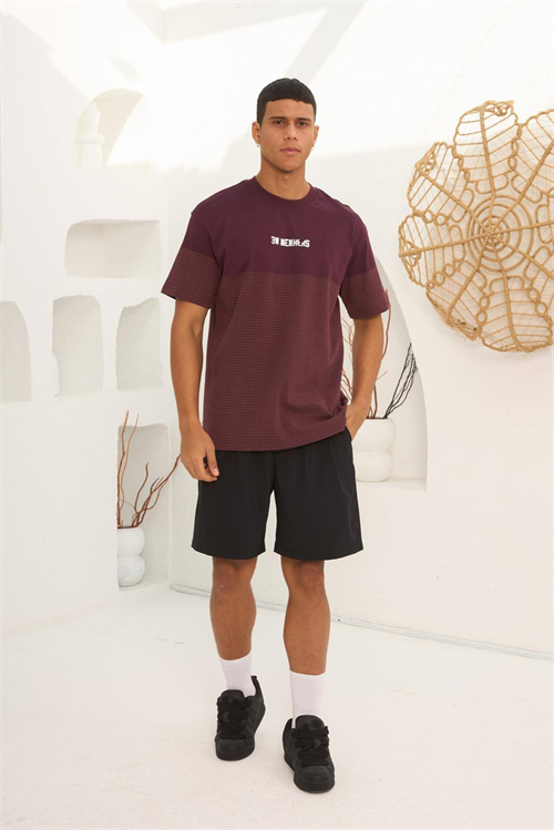 Wholesale Mens Bordeaux T-Shirt