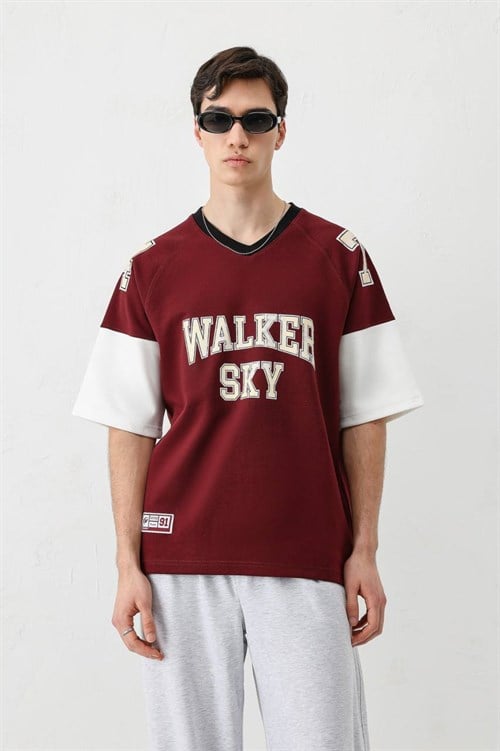 Wholesale Mens Bordeaux T-Shirt