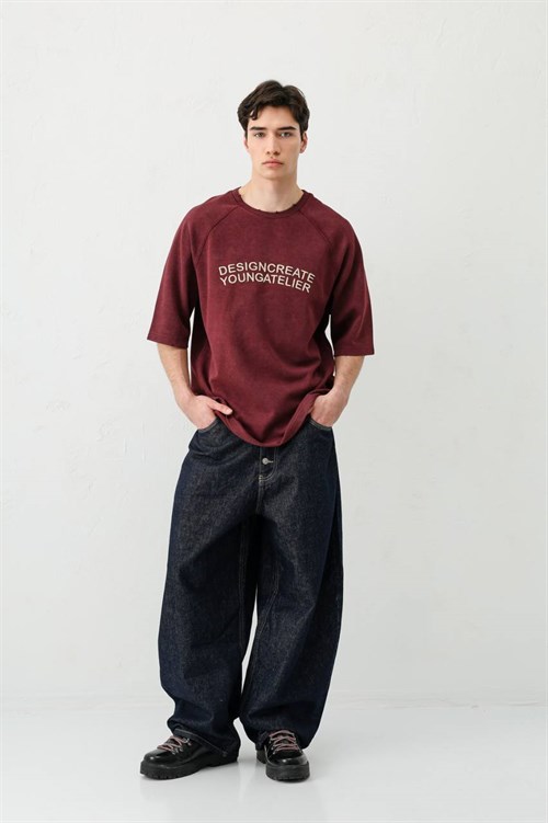 Wholesale Mens Bordeaux T-Shirt