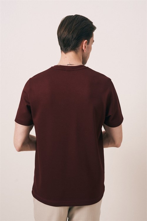 Wholesale Mens Bordeaux T-Shirt