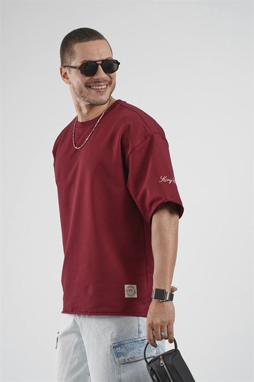 Wholesale Mens Bordeaux T-Shirt