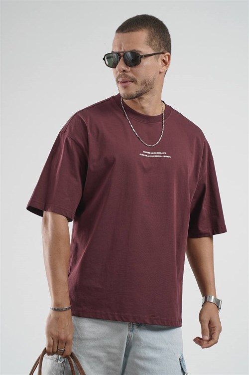 Wholesale Mens Bordeaux T-Shirt
