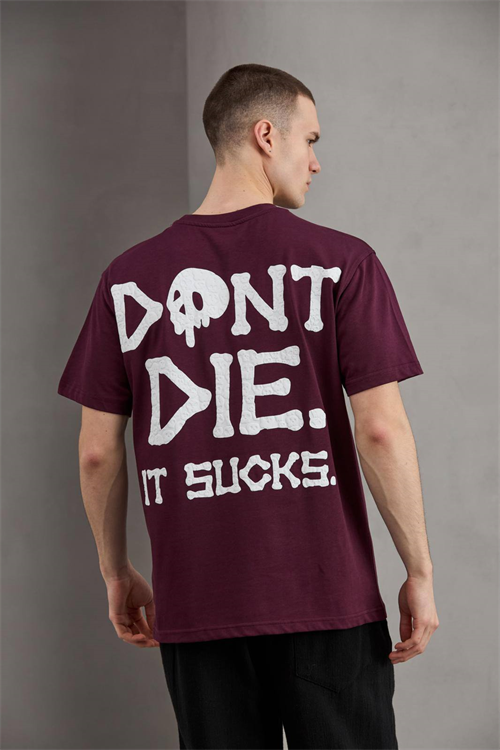 Wholesale Mens Bordeaux  T-Shirt