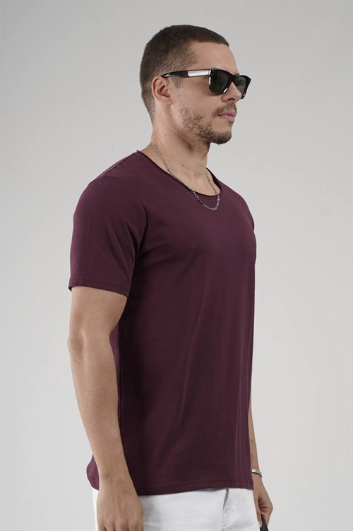 Wholesale Mens Bordeaux T-Shirt