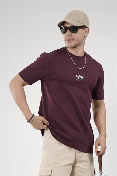Wholesale Mens Bordeaux T-Shirt