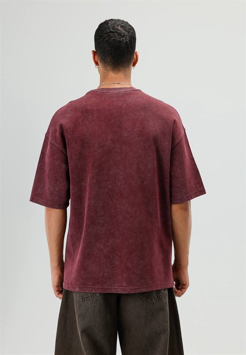 Wholesale Mens Bordeaux T-Shirt