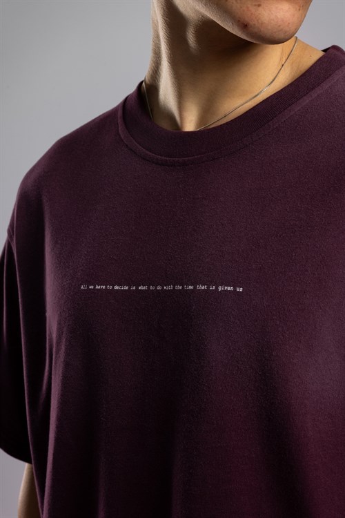 Wholesale Mens Bordeaux T-shirt