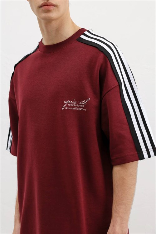 Wholesale Mens Bordeaux T-Shirt and Pants Set