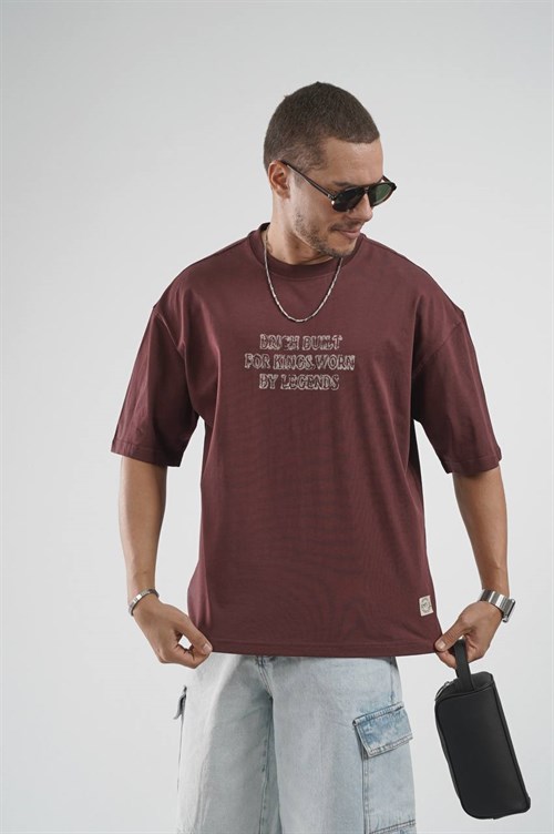 Wholesale Mens Bordeaux T-Shirt