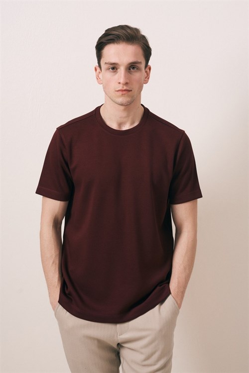 Wholesale Mens Bordeaux T-Shirt