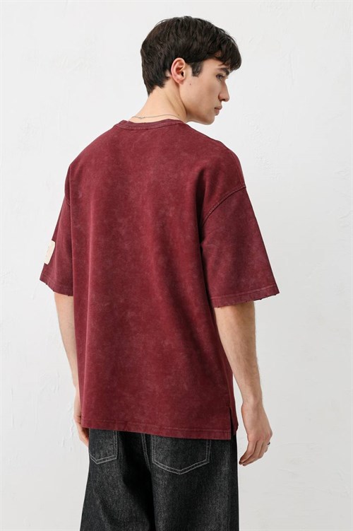 Wholesale Mens Bordeaux T-Shirt