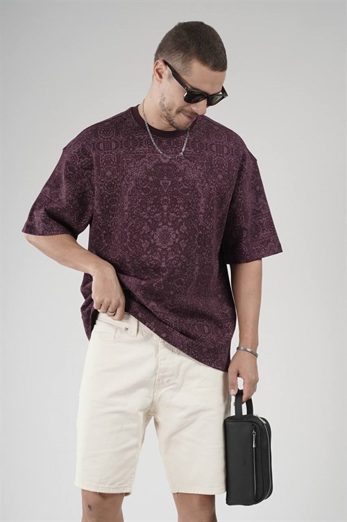 Wholesale Mens Bordeaux T-Shirt