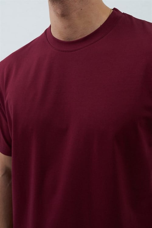 Wholesale Mens Bordeaux T-Shirt
