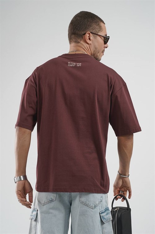 Wholesale Mens Bordeaux T-Shirt