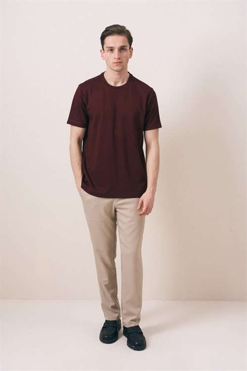 Wholesale Mens Bordeaux T-Shirt