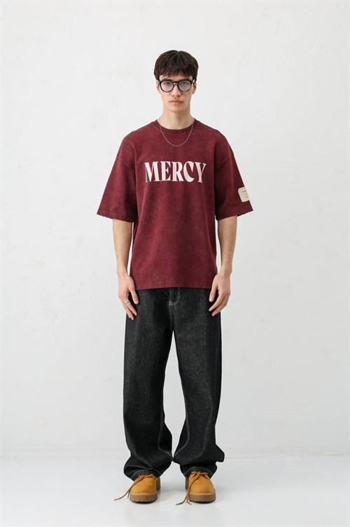 Wholesale Mens Bordeaux T-Shirt