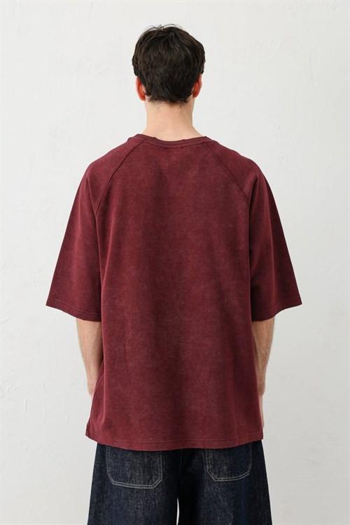 Wholesale Mens Bordeaux T-Shirt