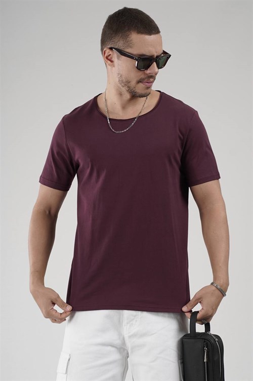 Wholesale Mens Bordeaux T-Shirt