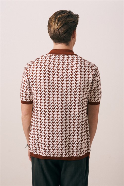 Wholesale Mens Brick Knit Shirt