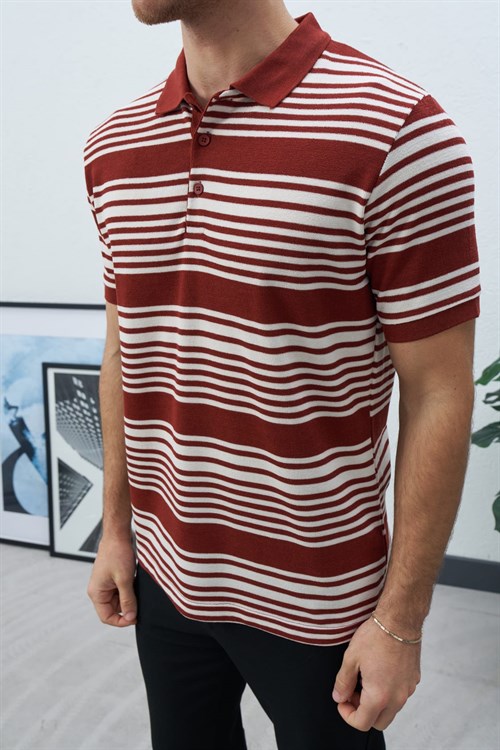 Wholesale Mens Brick Polo T-Shirt