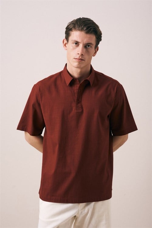 Wholesale Mens Brick Polo T-Shirt