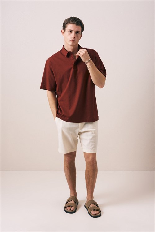 Wholesale Mens Brick Polo T-Shirt